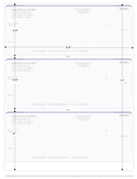 Burgundy Safety 3 Per Page Laser Checks | L3C-US