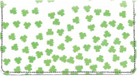 More Clovers Leather Checkbook Cover | CDP-TVL14
