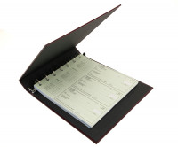 Burgundy Deskset Check Binder | CVB-BURDS01
