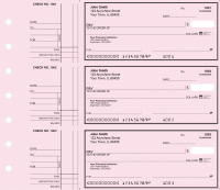 Pink Safety Deskset Personal Checks Style 2  | DS-PKS02