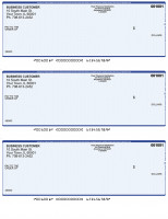 Blue Safety 3 Per Page Laser Checks | L3C-BL