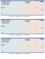 Blue Red 3 Per Page Laser Checks | L3C-BR