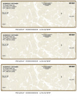 Tan Marble 3 Per Page Laser Checks | L3C-TM