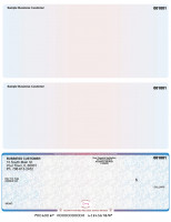 Blue Red High Security Bottom Laser Checks | LBCHS-BR