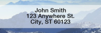 Mountain Views Rectangle Address Labels | LREVC-17