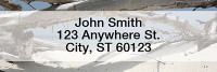 Beachfront Views Rectangle Address Labels | LREVC-26