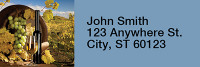 Wine Lovers Rectangle Address Labels | LRFOD-52
