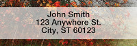 Dreary Fall Days Rectangle Address Labels | LRFUN-71