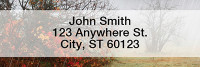 Dreary Fall Days Rectangle Address Labels | LRFUN-71
