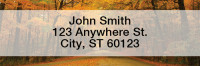 Autumn Roads Rectangle Address Labels | LRFUN-73