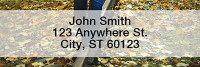 October Fun Rectangle Address Labels | LRFUN-75