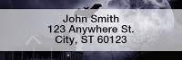 Haunted Houses Rectangle Address Labels | LRFUN-78