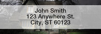 Haunted Houses Rectangle Address Labels | LRFUN-78