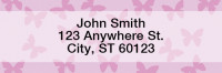 Butterflies Rectangle Address Labels | LRGEO-04