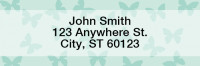 Butterflies Rectangle Address Labels | LRGEO-04