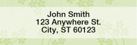 Soft Vines Rectangle Address Labels | LRGEO-12