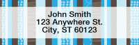 Modern Stripes Rectangle Address Labels | LRGEO-13