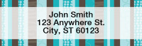 Modern Stripes Rectangle Address Labels | LRGEO-13