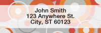 Stylish Patterns Rectangle Address Labels | LRGEO-14