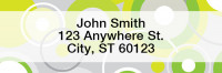 Stylish Patterns Rectangle Address Labels | LRGEO-14