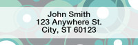 Stylish Patterns Rectangle Address Labels | LRGEO-14