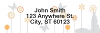 Butterflies Floating Rectangle Address Labels | LRGEO-22