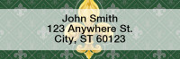 Fleur-de-lis Rectangle Address Labels | LRGEP-64