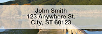 Water's Edge Rectangle Address Labels | LRNAT-02