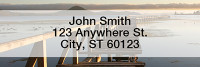 Water's Edge Rectangle Address Labels | LRNAT-02