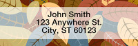 Four Season Leaves Rectangle Address Labels | LRNAT-72