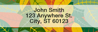 Four Season Leaves Rectangle Address Labels | LRNAT-72