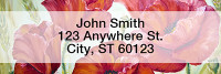 Poppy Oil Painting Rectangle Address Labels | LRNAT-76