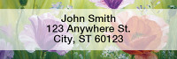 Poppy Oil Painting Rectangle Address Labels | LRNAT-76
