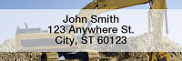 Earth Movers Rectangle Address Labels | LRPRO-43