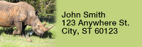 Safari Wildlife Rectangle Address Labels | LRRANI-03
