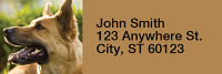 German Shepherds Rectangle Address Labels | LRRDOG-01