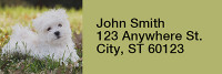 Maltese Rectangle Address Labels | LRRDOG-103
