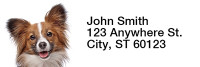 Papillon Rectangle Address Labels | LRRDOG-106
