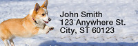 Pembroke Corgi Rectangle Address Labels | LRRDOG-107