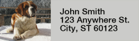 Saint Bernard Rectangle Address Labels | LRRDOG-108