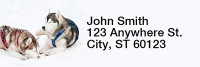 Siberian Husky Rectangle Address Labels | LRRDOG-110
