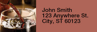 Wine Country Rectangle Address Labels | LRRFOD-03