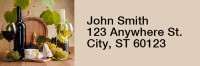 Wine and Dine Rectangle Address Labels | LRRFOD-67