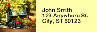 Wine and Dine Rectangle Address Labels | LRRFOD-67