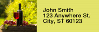 Wine and Dine Rectangle Address Labels | LRRFOD-67