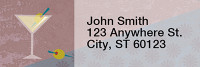 Happy Hour Rectangle Address Labels | LRRFOD-68