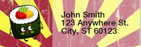 Sushi Time! Address Labels | LRRFOD-69