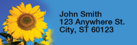 Sunflower Rectangle Address Labels | LRRNAT-08
