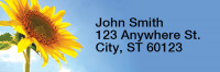 Sunflower Rectangle Address Labels | LRRNAT-08
