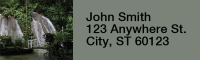 Waterfalls Rectangle Address Labels | LRRNAT-12